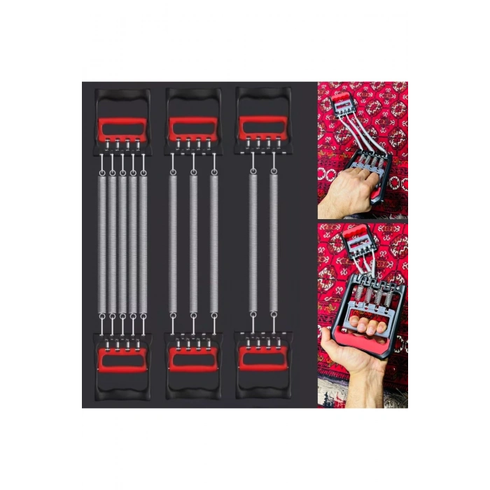 Göğüs Genişletme ve Kuvvet Egzersiz Aleti – 5 Yaylı 5 Kademeli Ayarlanabilir Fitness ve Kuvvet Antre