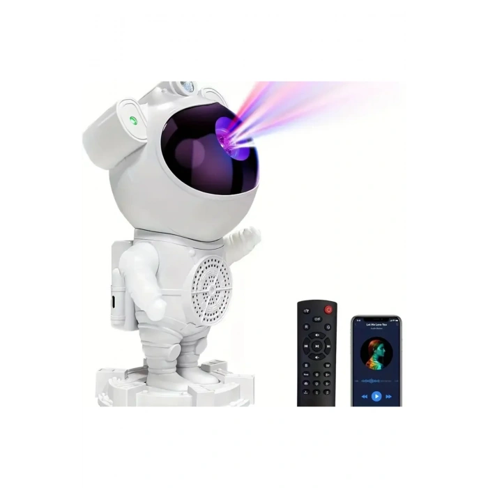 Akıllı Astronot Projeksiyon Gece Aydınlatma & Bluetooth Hoparlör (5324)