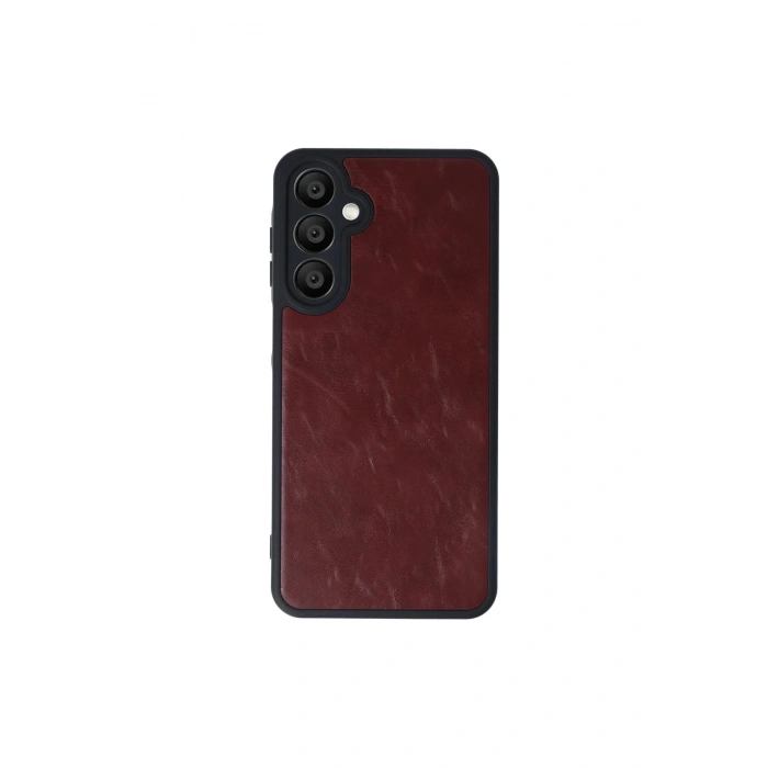 Samsung Galaxy A55 5g Kılıf Aras Deri Kapak - Bordo