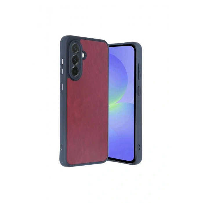 Samsung Galaxy A15 4g Kılıf Aras Deri Kapak - Bordo