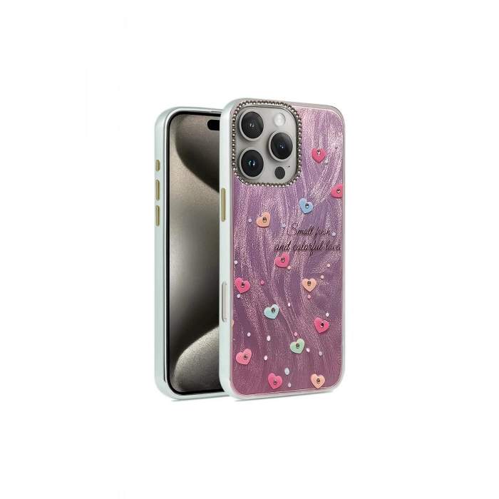 İphone 16 Pro Max Kılıf Blade Aynalı Desenli Kapak - Desen 8