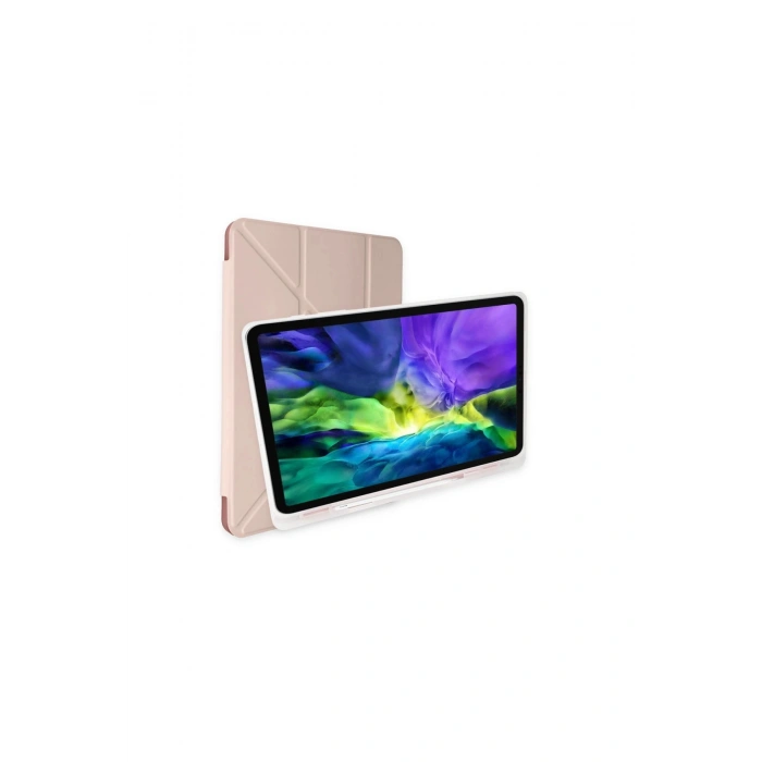 Samsung Galaxy X200 Tab A8 10.5 Kılıf Kalemlikli Mars Tablet Kılıfı - Rose Gold