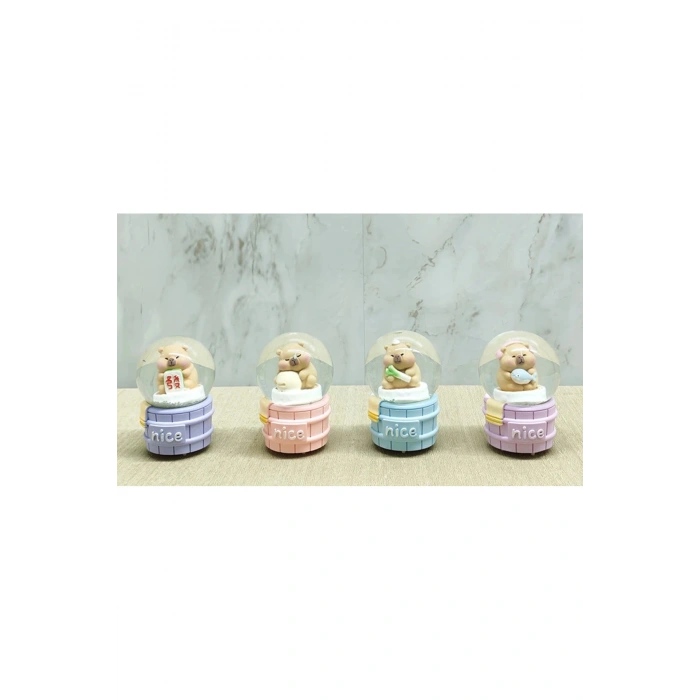 Kapibara Tasarımlı Işıklı Kar Küresi Alk5022