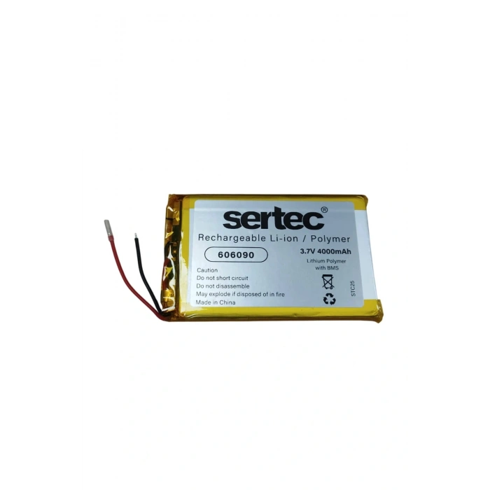 Sertec 606090 3.7v 4000mah Li-polymer Pil (devreli/1.5a)