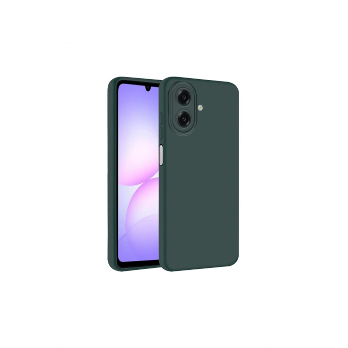 Samsung Galaxy A07 4g Nano İçi Kadife Silikon - K.yeşil