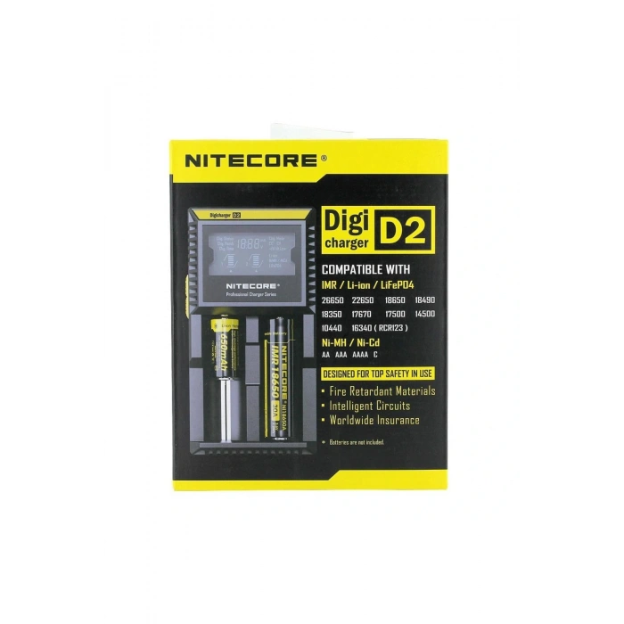 Nitecore D2 Digi Charger Li-ion / Nı-cd / Nı-mh / Lifepo4 Dijital Pil Şarj Cihazı