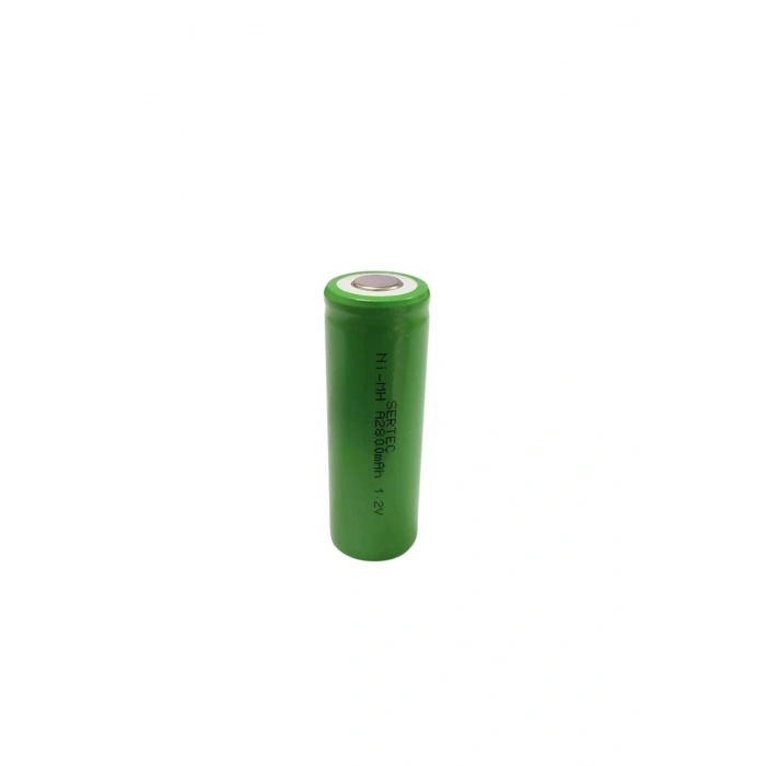 Sertec - 1.2v 2800 Mah - A Size - Ni-mh Şarjlı Pil - (başsız / Flat Head)