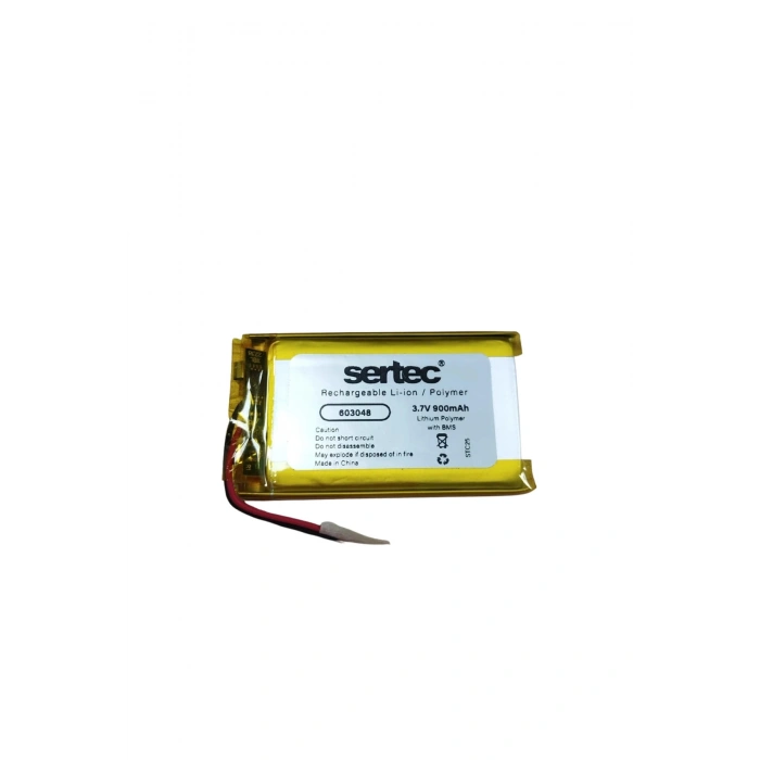 Sertec 603048 3.7v 900 Mah Li-polymer Pil (devreli/1.5a)
