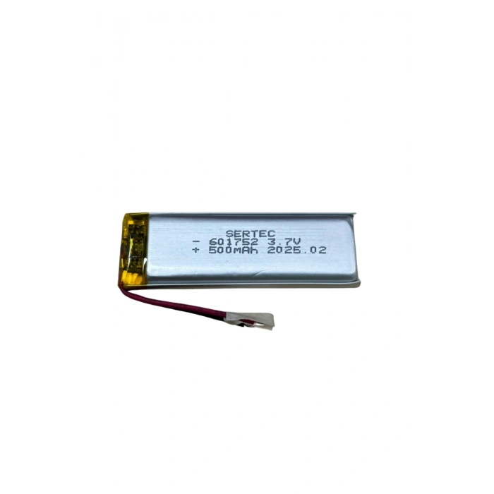 Sertec 601752 3.7v 500 Mah Li-polymer Pil (devreli/1.5a)