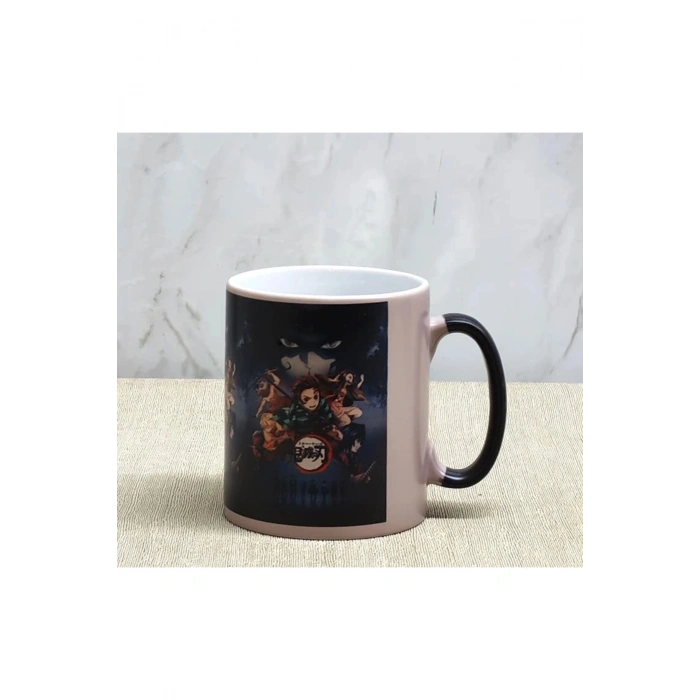 Porselen Renk Değiştiren Demon Slayer Kupa Bardak Aalk380