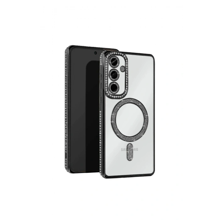 Samsung Galaxy A55 5g Joke Simli Magneticsafe Kılıf - Siyah