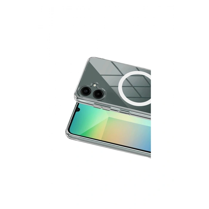 Samsung Galaxy A07 4g Combo Sert Şeffaf Magsafe Kapak - Şeffaf