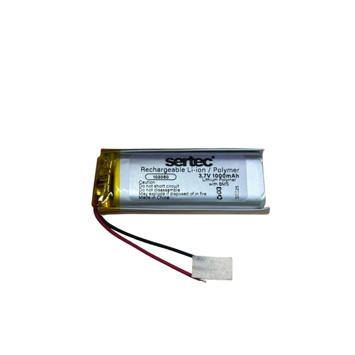 Sertec 102050 3.7v 1000mah Li-polymer Pil (devreli/1.5a)