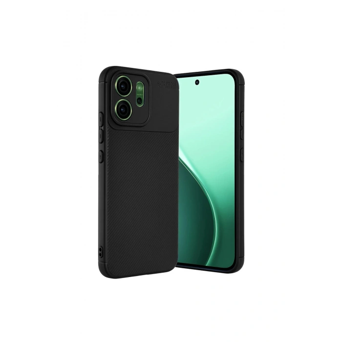 Oppo Reno 14 Auto Focus Karbon Kapak - Siyah