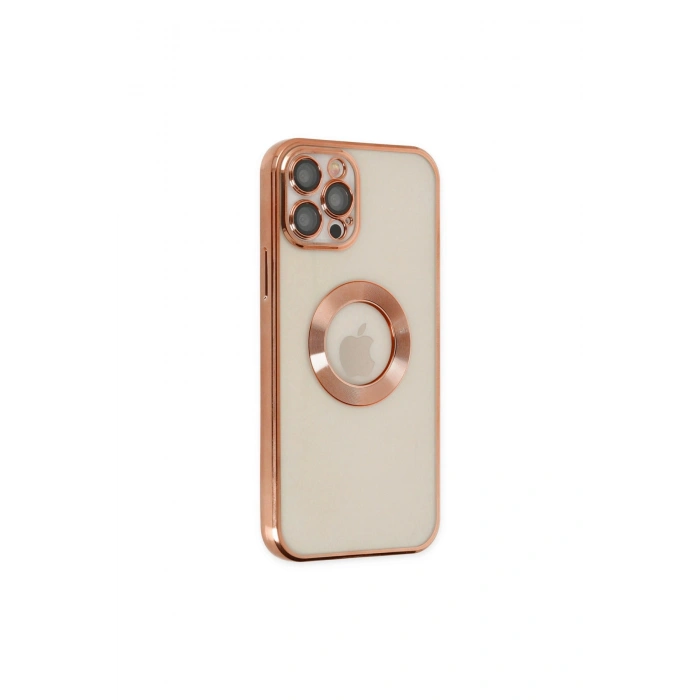 İphone 12 Pro Kılıf Slot Silikon - Rose Gold