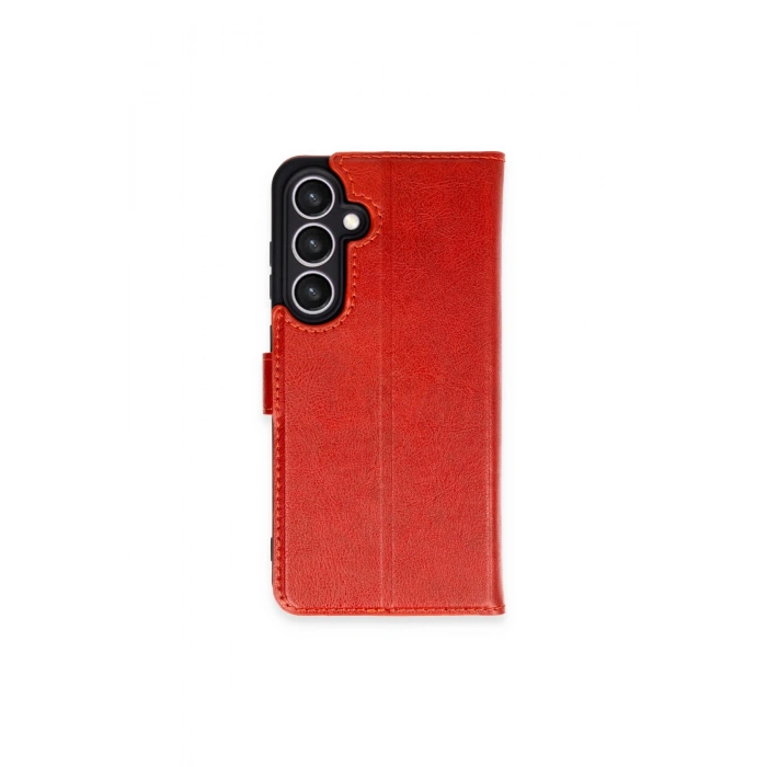 Samsung Galaxy S24 Fe Kılıf Trend S Plus Kapaklı Kılıf - Kırmızı