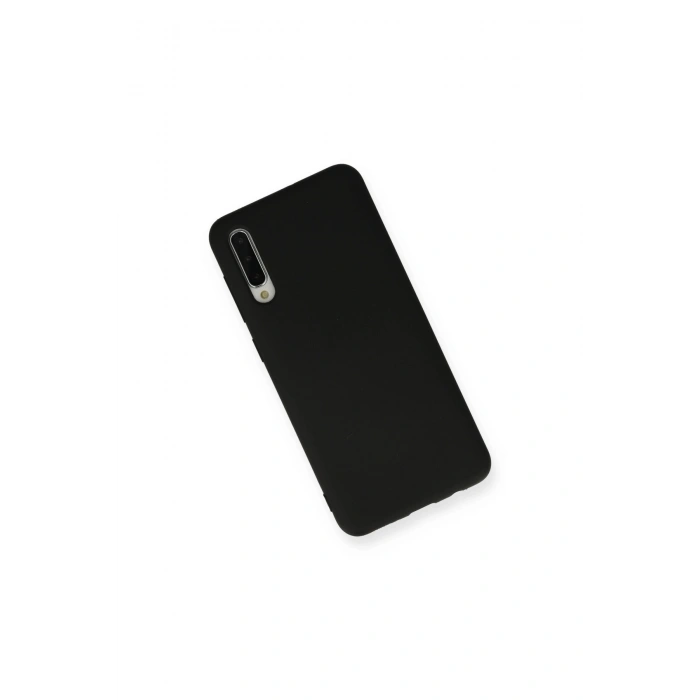 Samsung Galaxy A30s Kılıf Nano İçi Kadife Silikon - Siyah