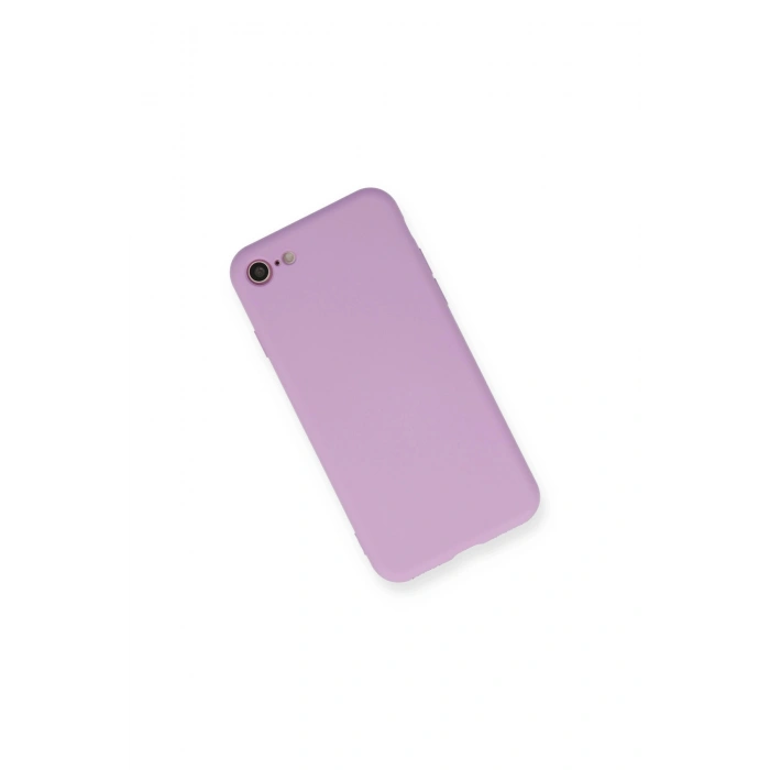 İphone 7 Kılıf Nano İçi Kadife Silikon - Lila