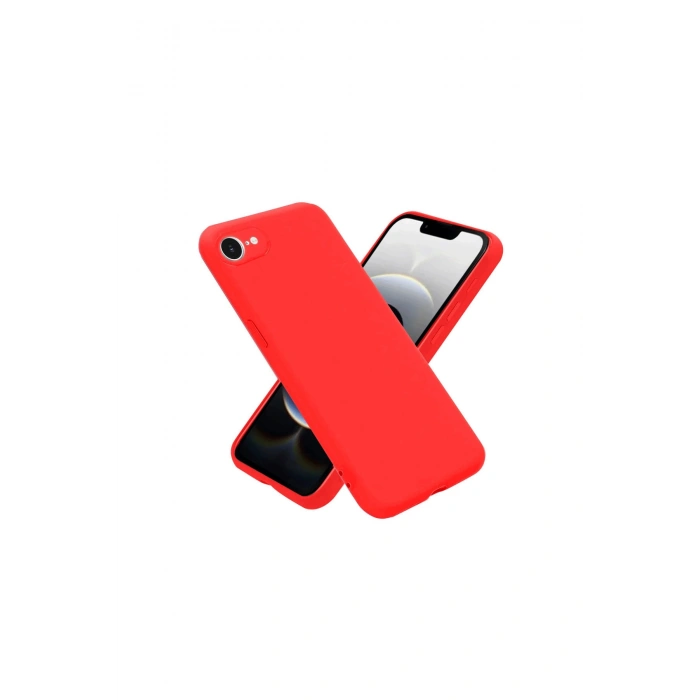 İphone 16e Kılıf First Silikon - Kırmızı