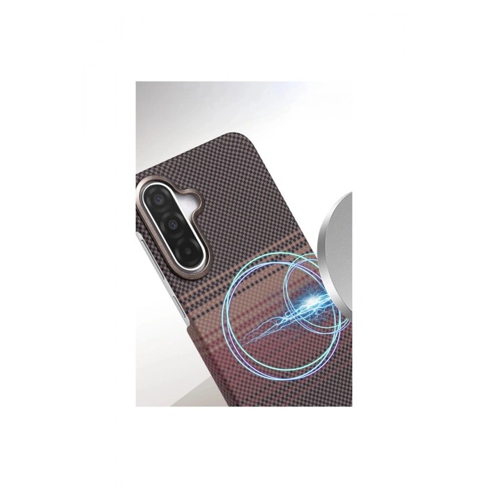 Samsung Galaxy A56 Vega Magsafe Kapak - Mavi