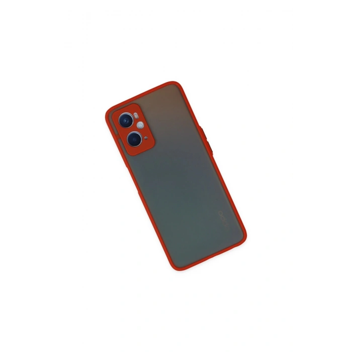 Oppo A96 Kılıf Montreal Silikon Kapak - Kırmızı