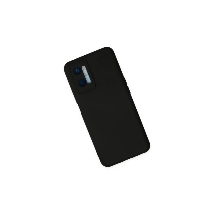 Oppo A96 Kılıf Nano İçi Kadife Silikon - Siyah
