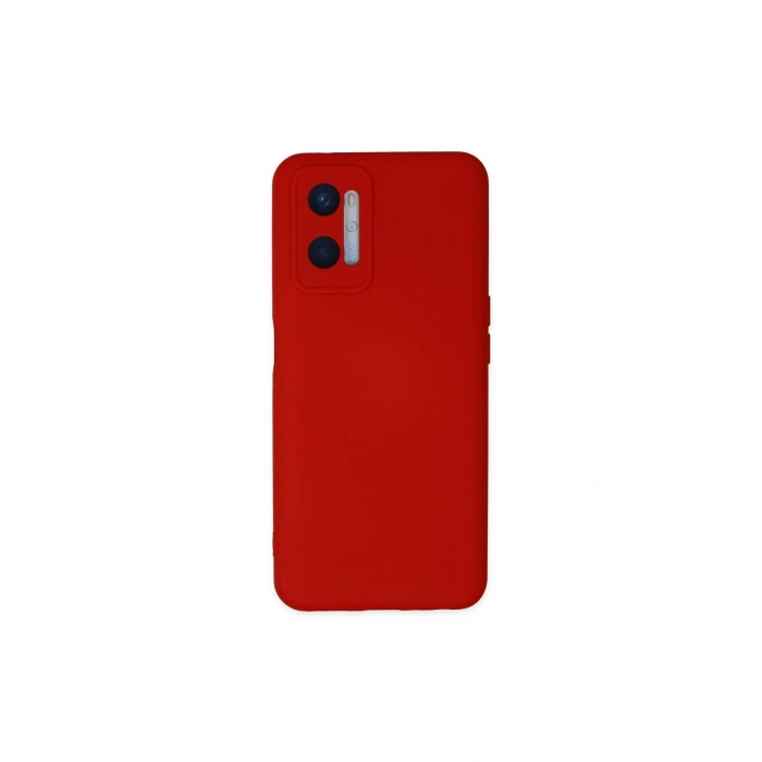 Oppo A96 Kılıf Nano İçi Kadife Silikon - Kırmızı
