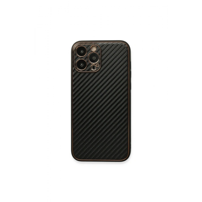 İphone 13 Pro Kılıf Coco Karbon Silikon - Siyah