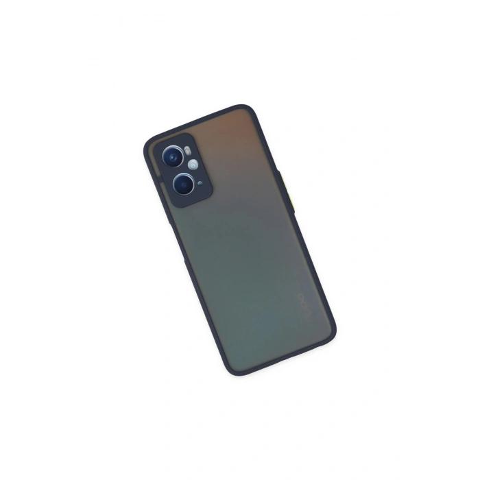 Oppo A96 Kılıf Montreal Silikon Kapak - Lacivert