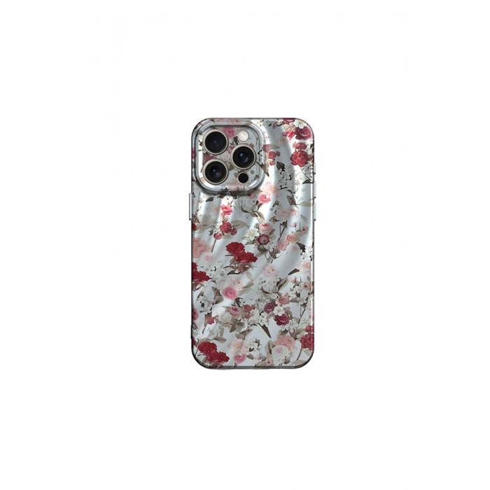 İphone 14 Pro Max Kılıf Crew Desenli Kapak - Çiçek