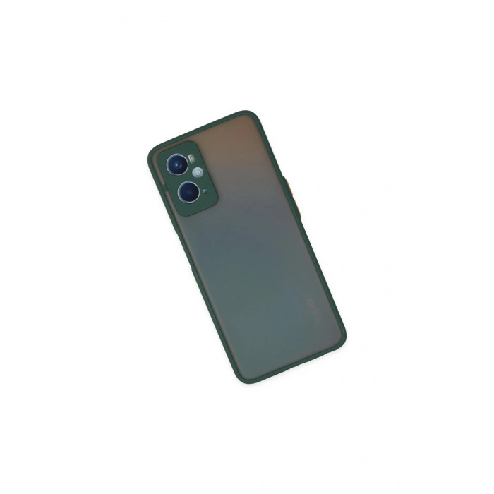 Oppo A96 Kılıf Montreal Silikon Kapak - Yeşil