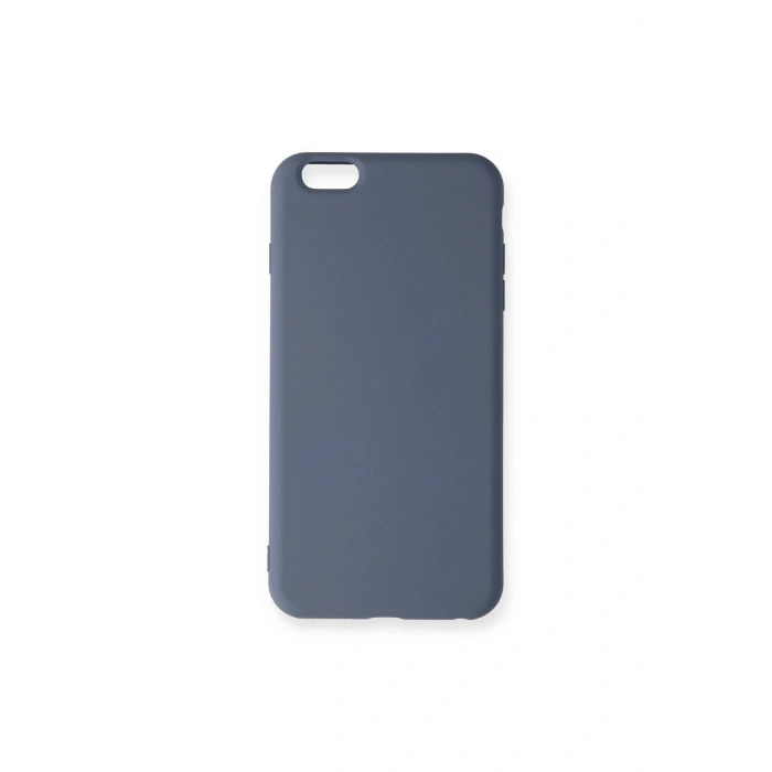 İphone 6 Plus Kılıf Nano İçi Kadife Silikon - Gri