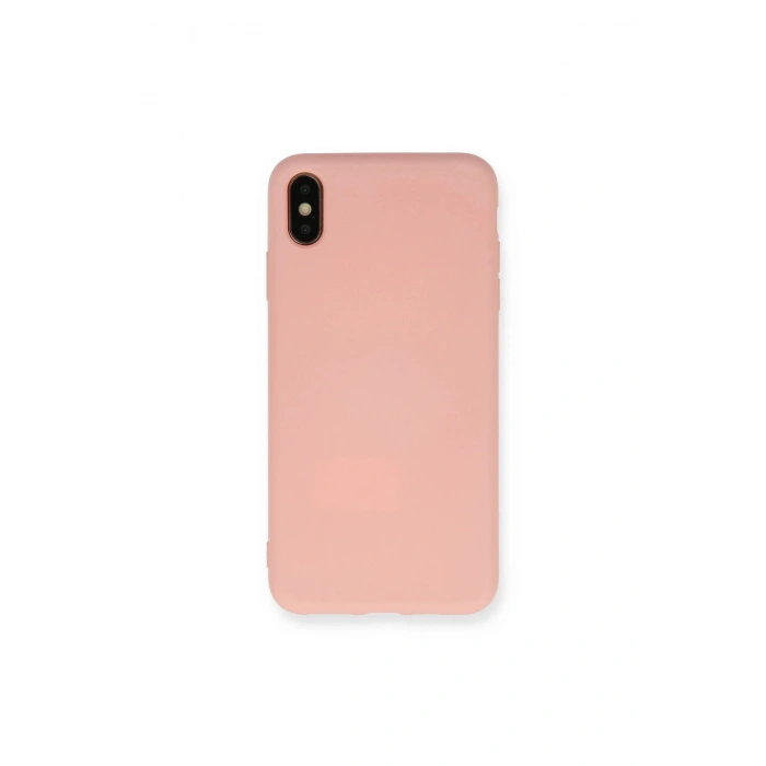 İphone Xs Max Kılıf Nano İçi Kadife Silikon - Pembe