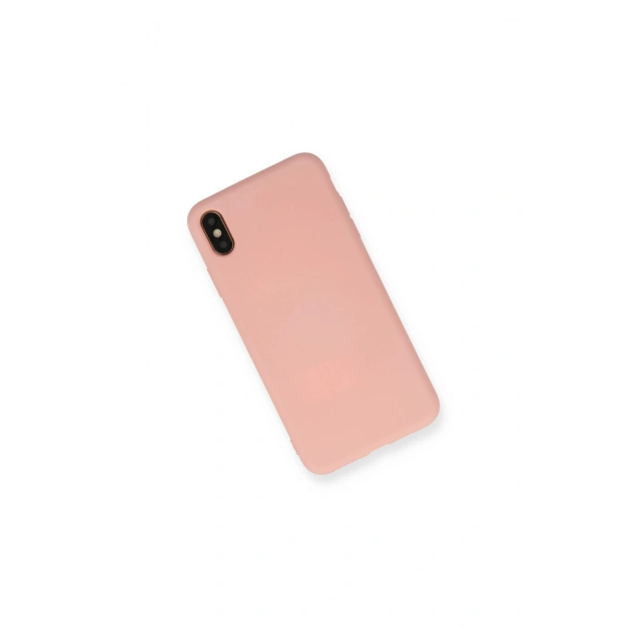 İphone Xs Max Kılıf Nano İçi Kadife Silikon - Pembe
