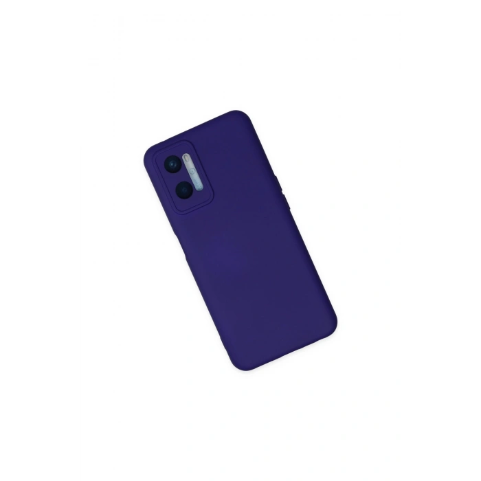 Oppo A96 Kılıf Nano İçi Kadife Silikon - Mor