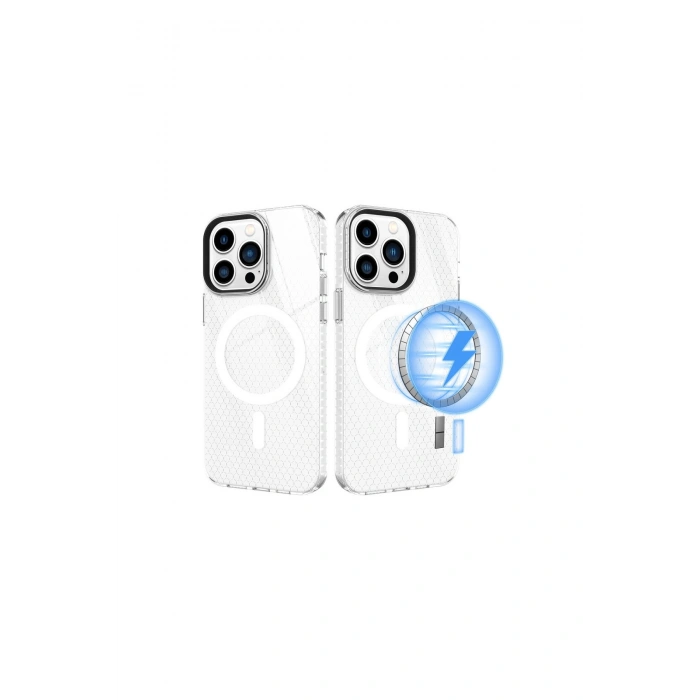 İphone 14 Pro Kılıf Beta Magneticsafe Silikon - Şeffaf