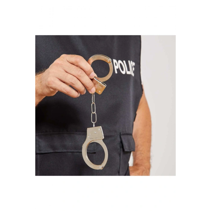 Metal Malzemeden İmal Anahtarlı Oyuncak Kelepçesi (5324)