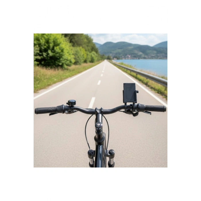 Evrensel Motosiklet Telefon Tutucu – Kaymaz, Kilitlenebilir Güvenli Tutuşlu, 360° Ayarlanabilir Gido