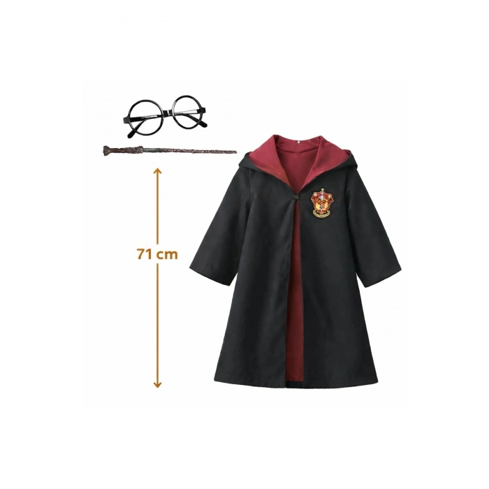 Harry Potter Bebek Kostüm Seti – Asa Gözlük Pelerin 71 Cm (2-4 Yaş)