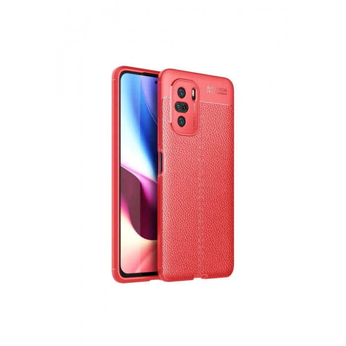 Poco F3 Kılıf Auto Focus Kapak - Kırmızı