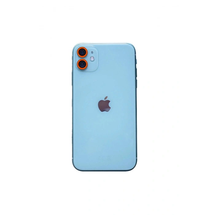İphone 11 Neon Fosforlu Kamera Lens - Turuncu