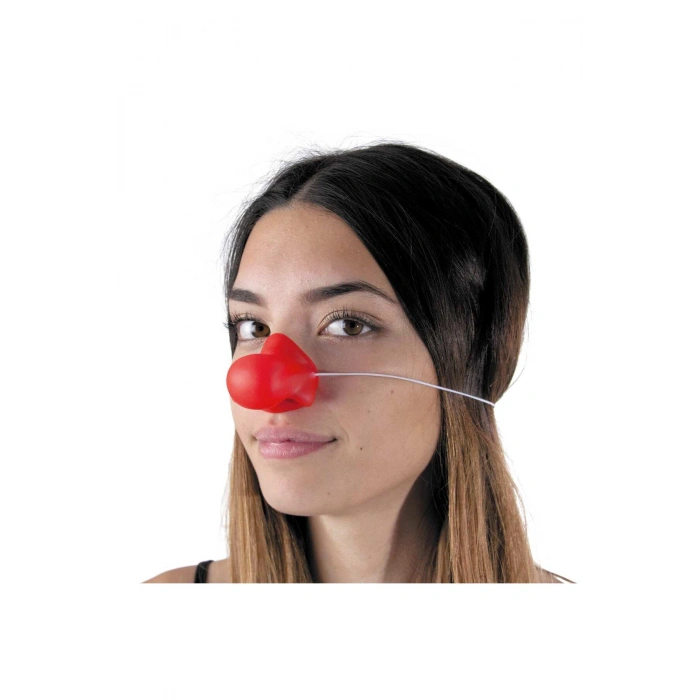 Turuncu Renk Lastikli Ses Çıkaran Palyaço Burnu (5324)