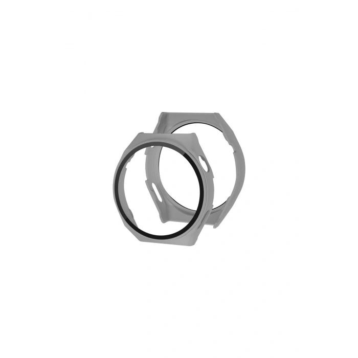 Huawei Watch Gt3 Pro 43mm Dota Camlı Kasa Ekran Koruyucu - Gri