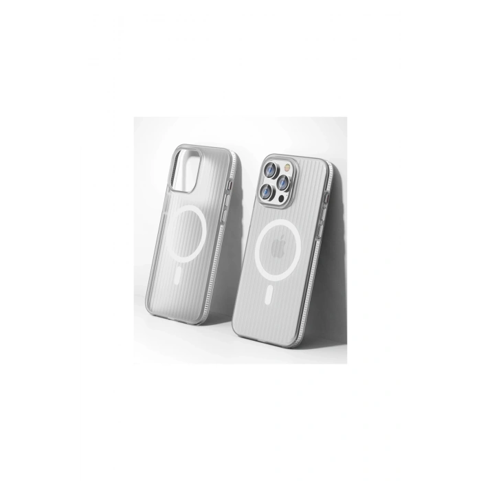 Joko İphone 15 Pro Max Line Magsafe Kapak - Beyaz