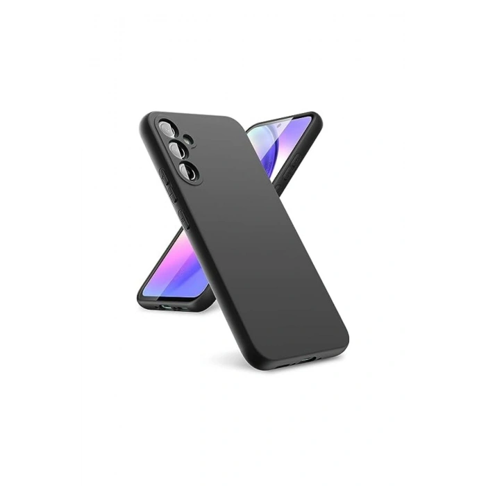 Samsung Galaxy A24 4g Kılıf First Silikon - Siyah