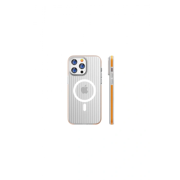 Joko İphone 15 Pro Max Line Magsafe Kapak - Turuncu