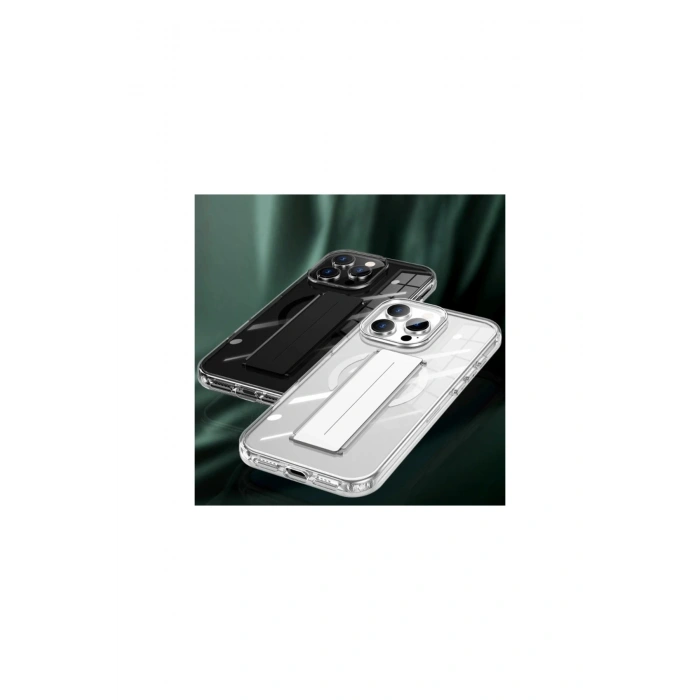Joko İphone 16 Pro Kılıf Alfa Magsafe Standlı Kapak - Şeffaf