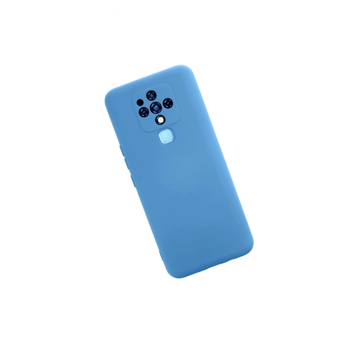 Tecno Camon 16 Kılıf Nano İçi Kadife Silikon - Mavi