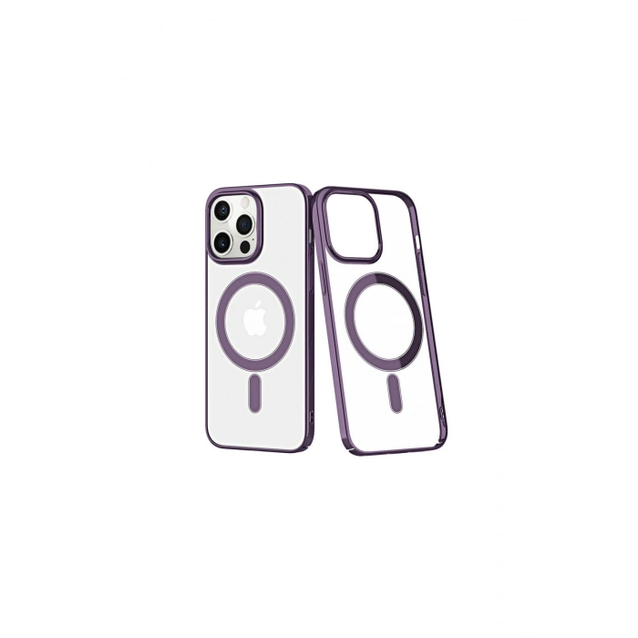 İphone 13 Pro Kılıf Element Magneticsafe Sert Kapak - Derin Mor