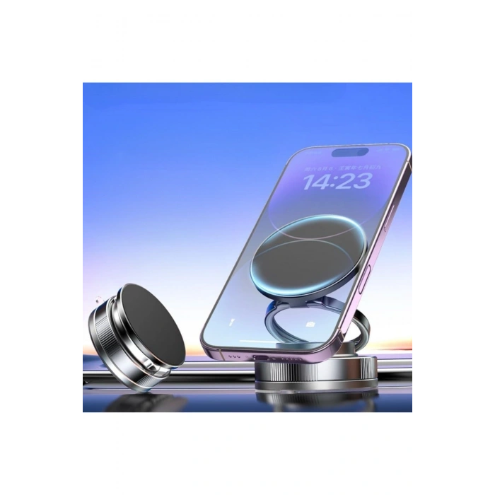 Vakumlu Manyetik Telefon Tutucu – Güçlü Vakum 360 Derece Döner Araç İçi Telefon Standı, Ultra Sabit